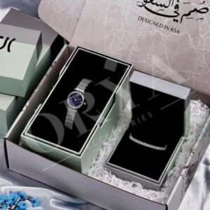 بكج كلاسيك ماركة آن ساعة مع اسورة نسائية (2)