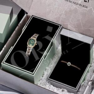 بكج كلاسيك ماركة آن ساعة مع اسورة نسائية (3)